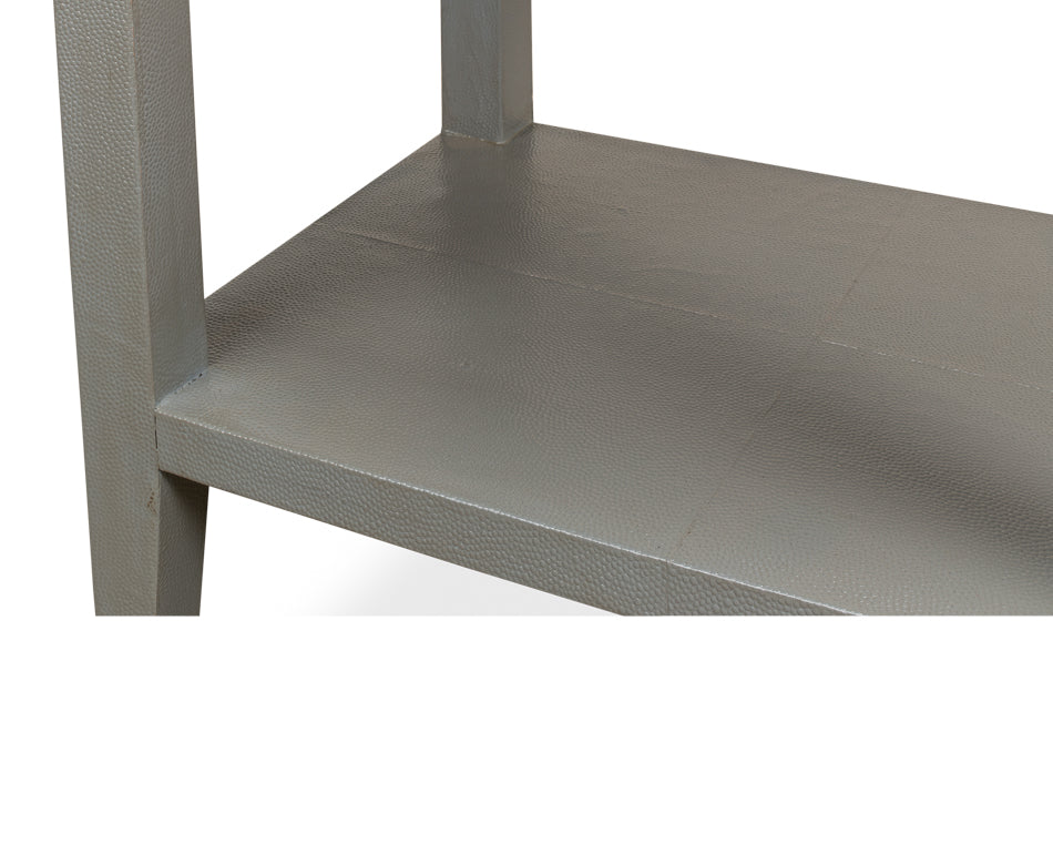 Gabriella Shagreen Nightstandstorm Grey