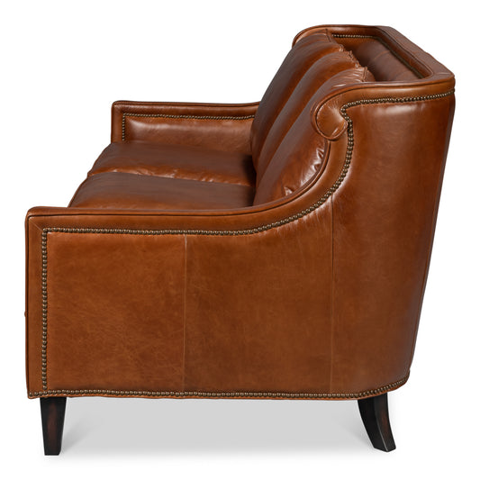 Philipe Distilled Leather Sofabrown