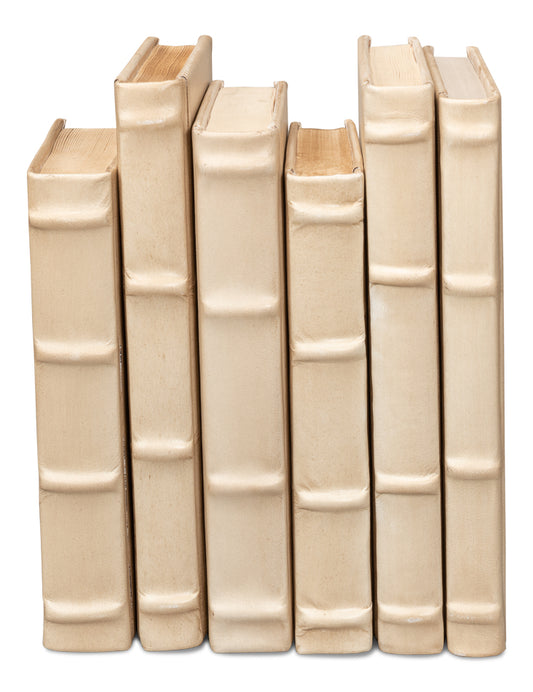 Books Set Of 12 Antique White