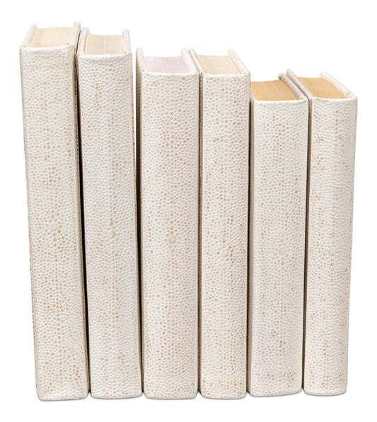 Shagreen Books Set Of 12 Osprey White