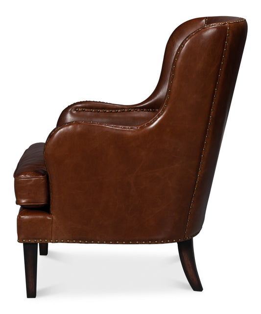 Whitney Distilled Leather Chairbrown