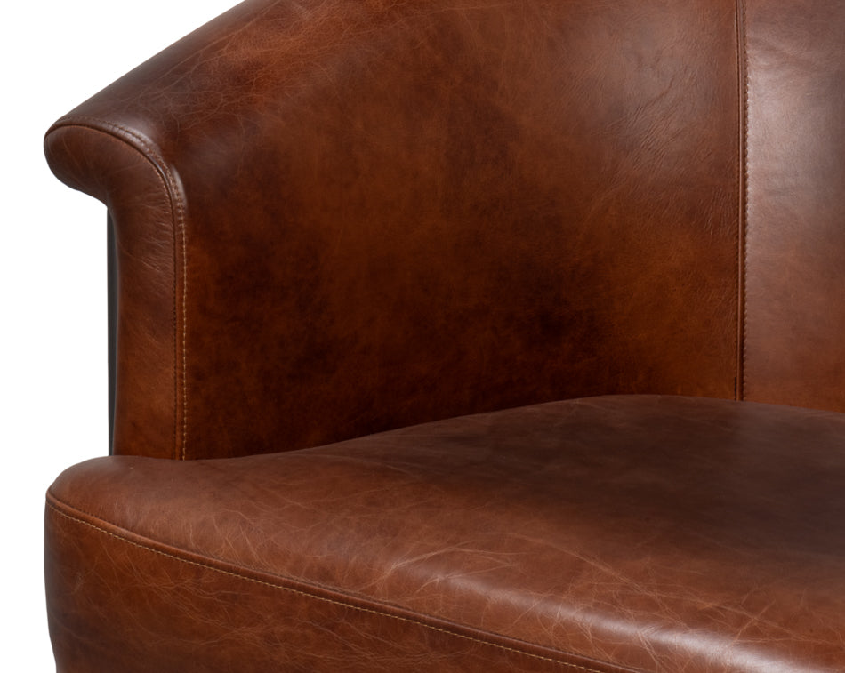 Nagel Distilled Leather Chairbrown