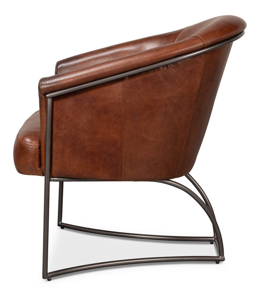 Nagel Distilled Leather Chairbrown