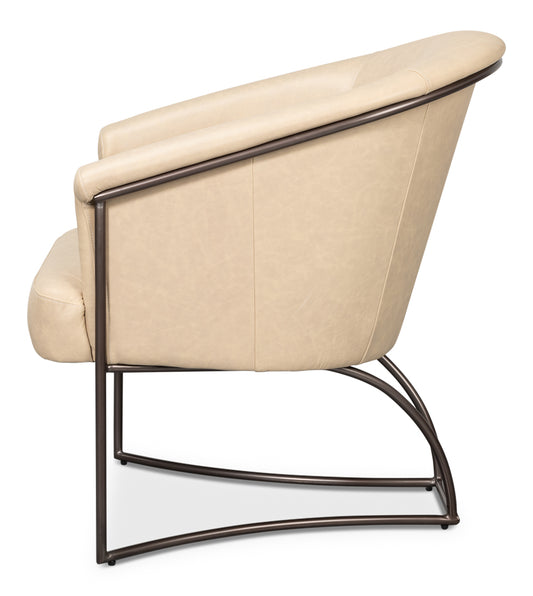 Nagel Distilled Leather Chairwhite