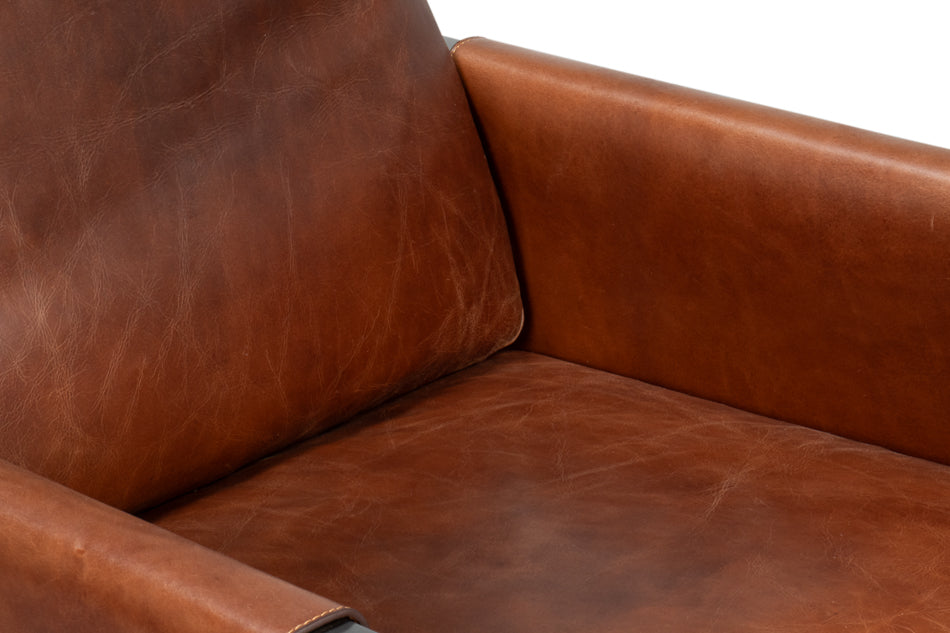 Edmonds Distilled Leather Chairbrown