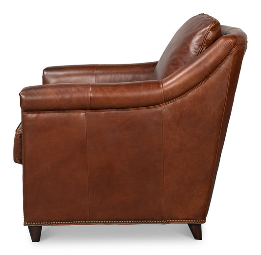 Vandike Arm Chair Newark Brown