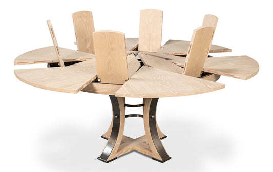 Tower Jupe Dining Tablemedbleached Oak