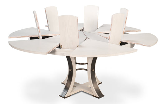Tower Jupe Dining Tablemedworking Wht