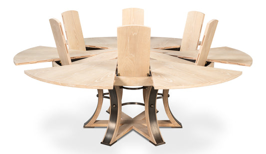 Tower Jupe Dining Tablelrgbleached Oak