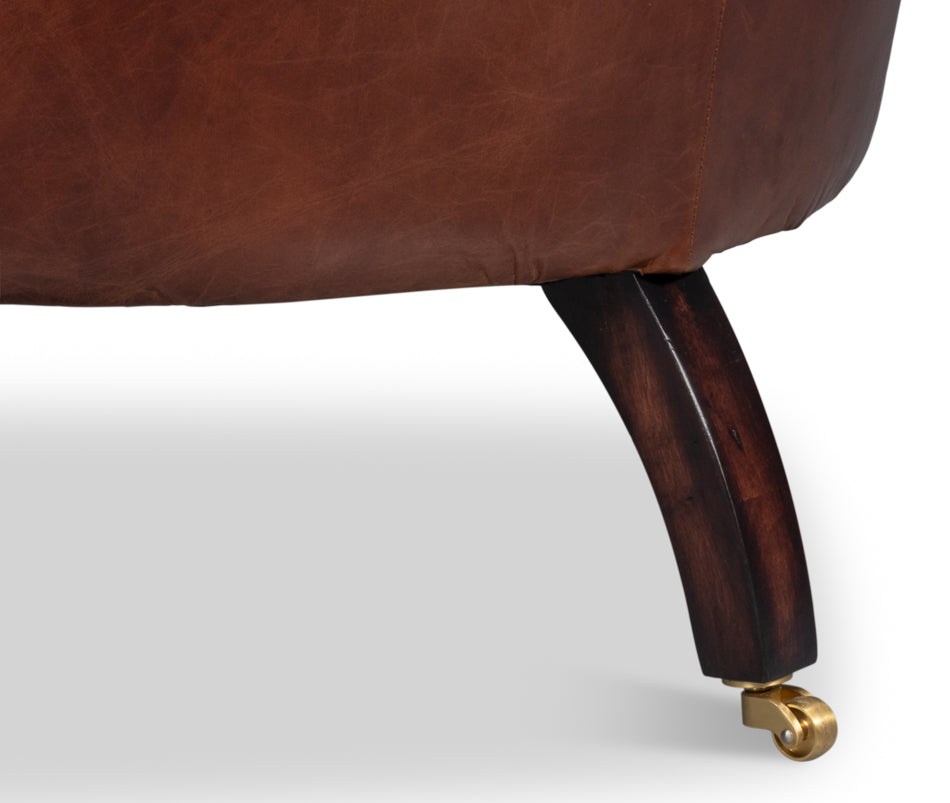 Bastian Armchair Newark Brown Leather