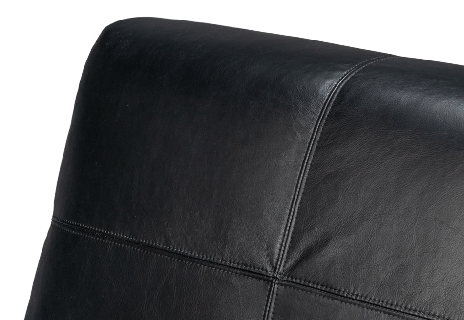 Wylam Leather Chair Onyx Black