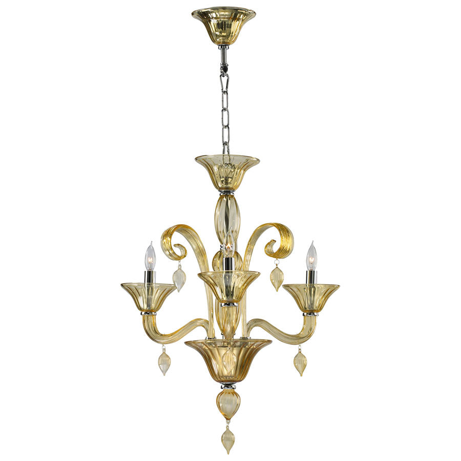Three Lamp Chandelier