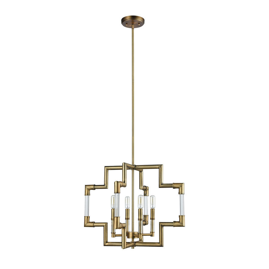 Brandon 4 Pendant Classic Brass