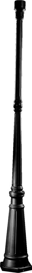 73" TAPERED LAMP POST -BK