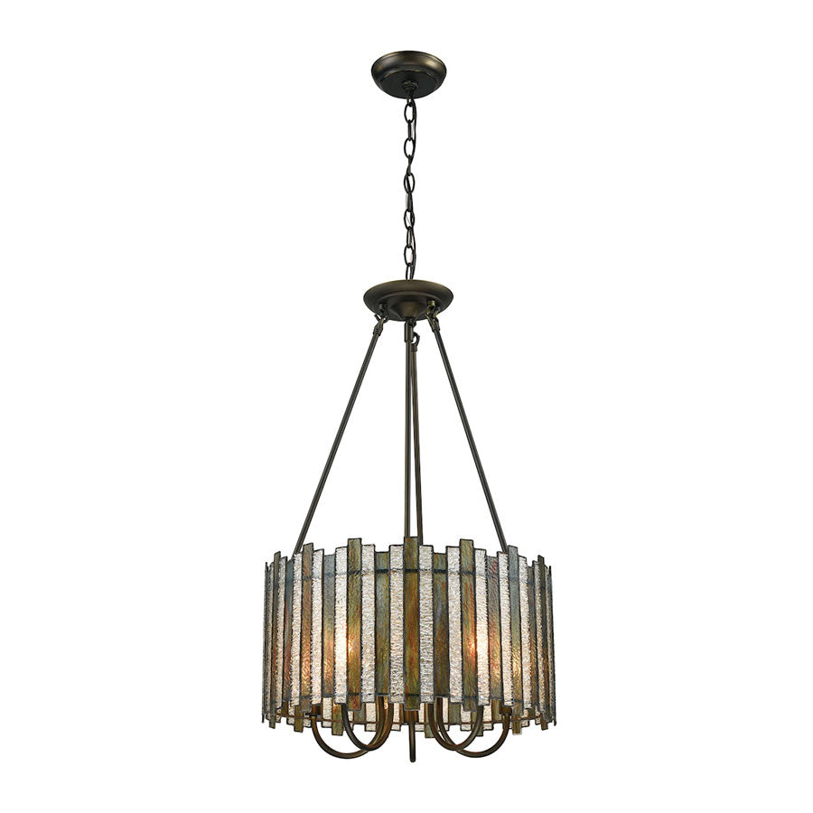 Lineage 5 Light Chandelier in Oil Rubbed Bronze