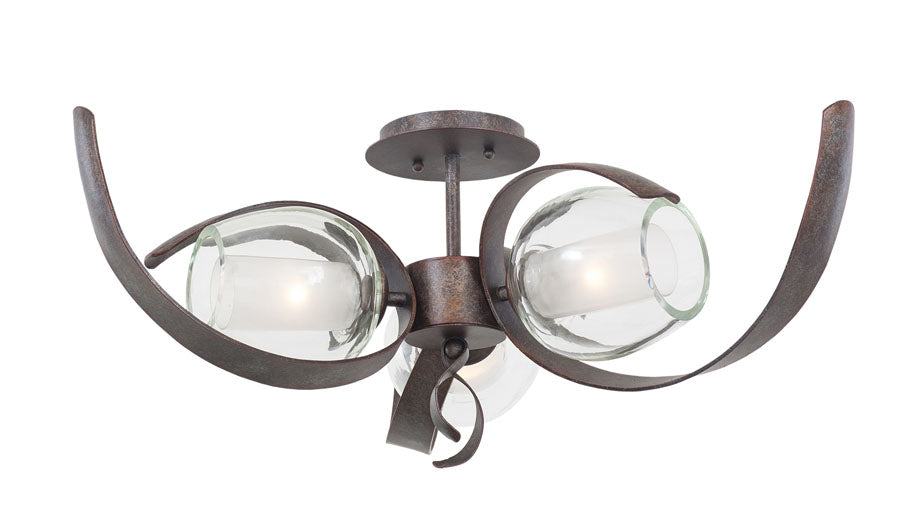 Solana 3 Light Semi Flush Mount