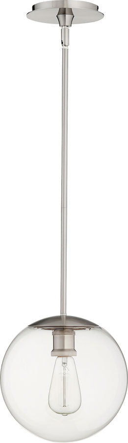 10" CLR GLOBE PEND - STN
