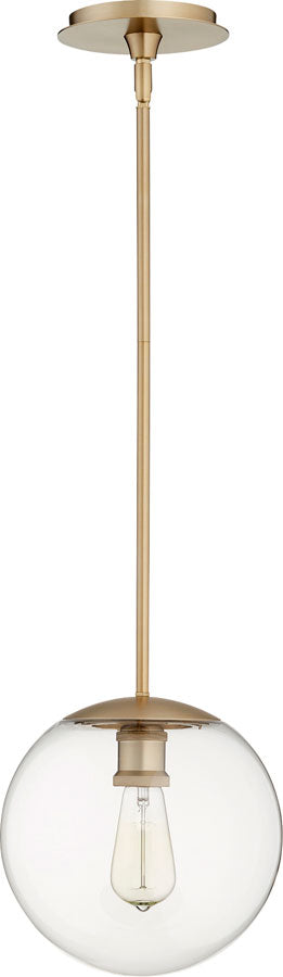 10" CLR GLOBE PEND - AGB