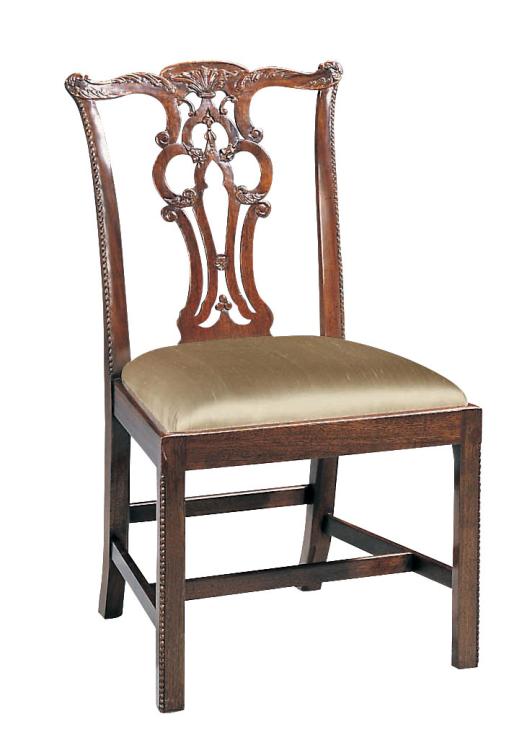 MASSACHUSETTS POLISHED MAHOGANY SIDE CHAIR