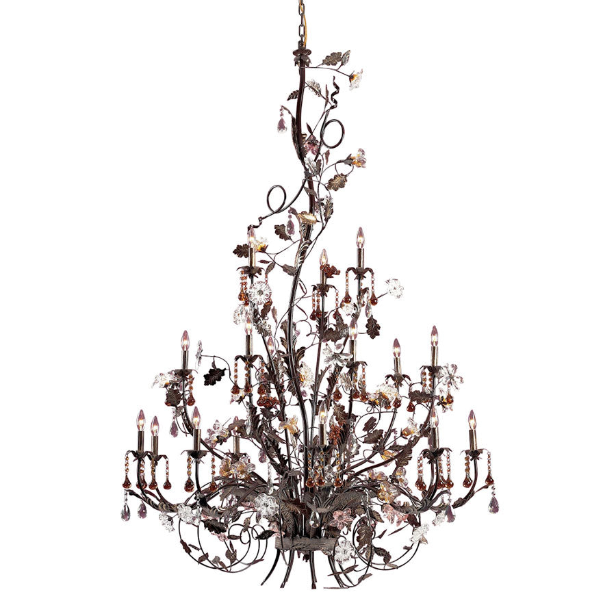 Cristallo Fiore Collection Deep Rust Finish