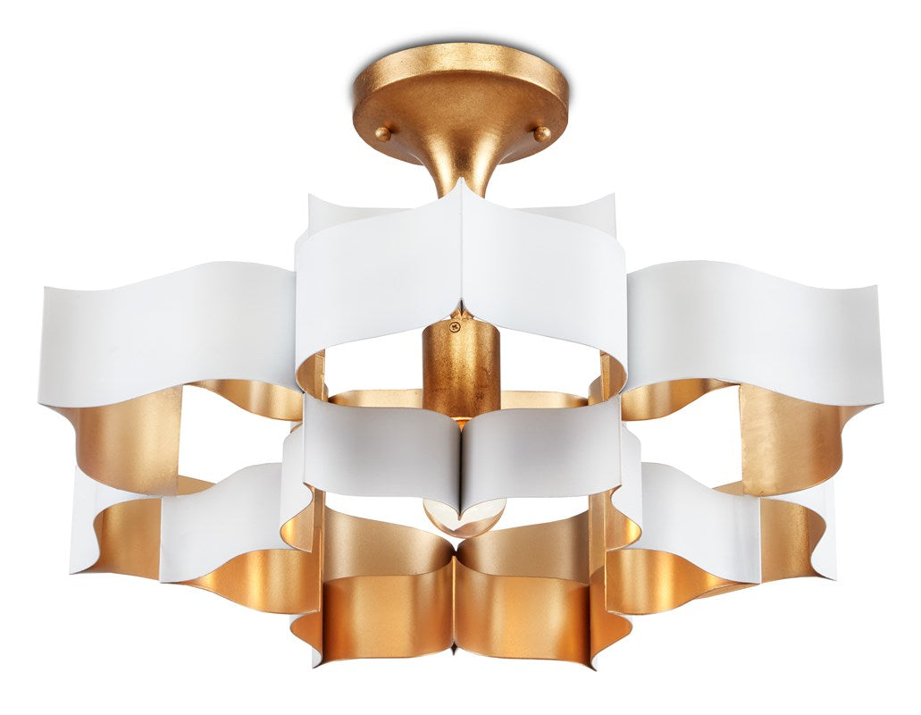 Grand Lotus White Small Pendant