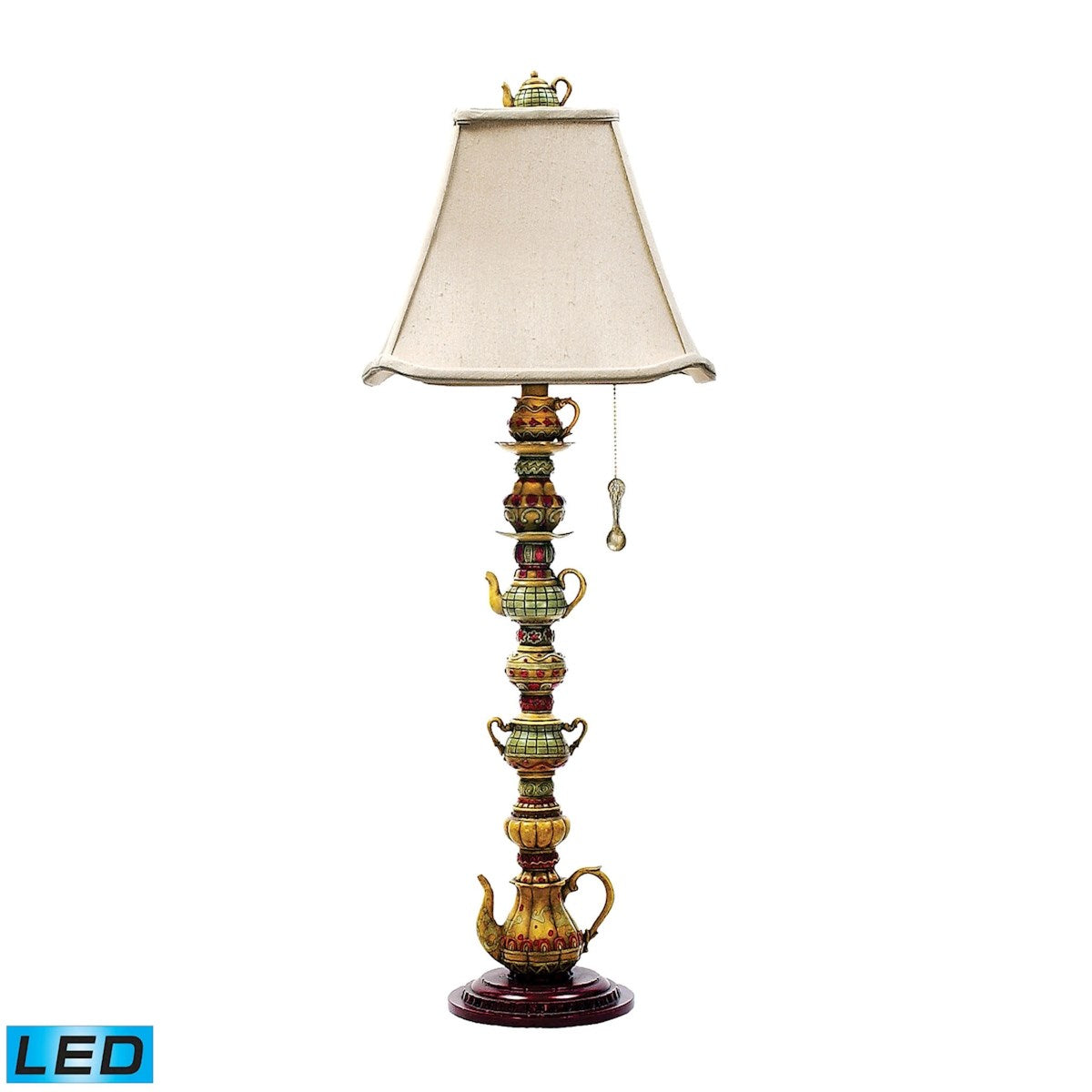 Tea Service 35" LED Candlestick Lamp