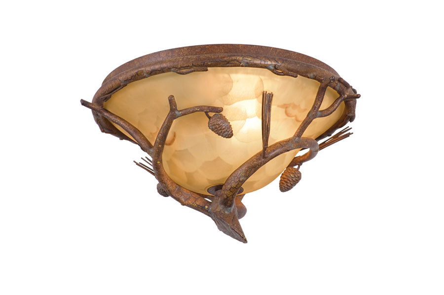 Ponderosa Outdoor 2 Light Flush Mount