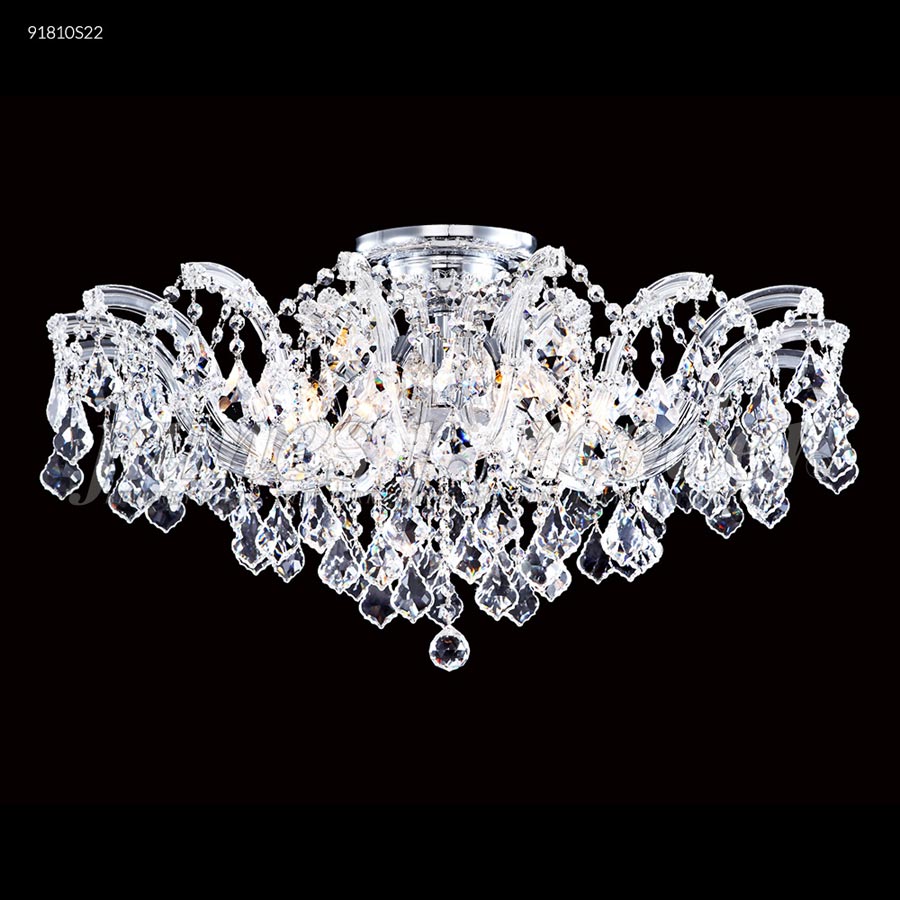 Maria Theresa 3 Light Flush Mount - Swarovski crystals (Clear) Trad'l Trim