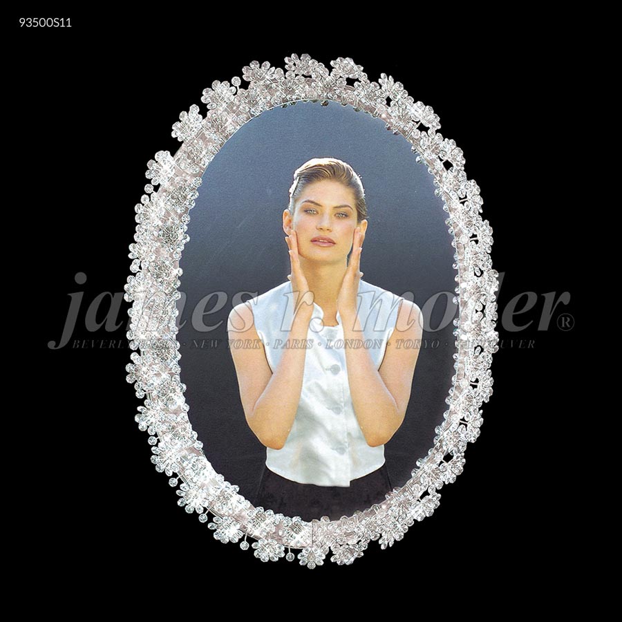 Illuminated Crystal Mirror - SPECTRA CRYSTAL by Swarovski -Clear