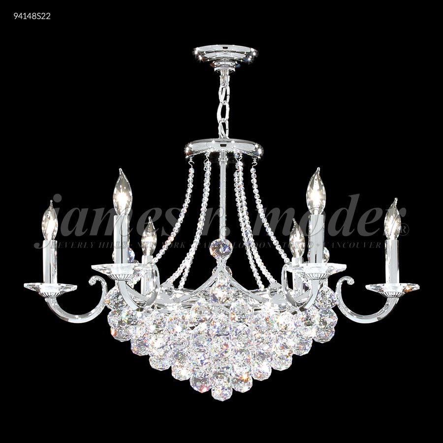 Jacqueline 6 Arm Chandelier - IMPERIAL Crystal (Clear)