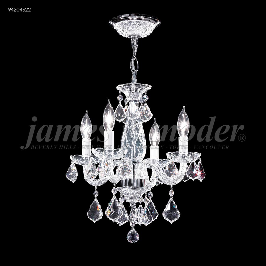 Vienna 4 Glass Arm Pendant - IMPERIAL Crystal (Clear)