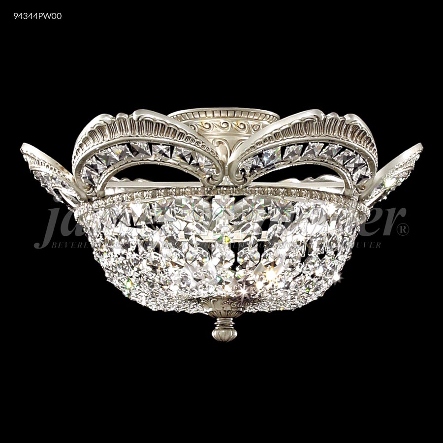 Dynasty Cast Brass Flush Mount - Swarovski crystals (Clear)