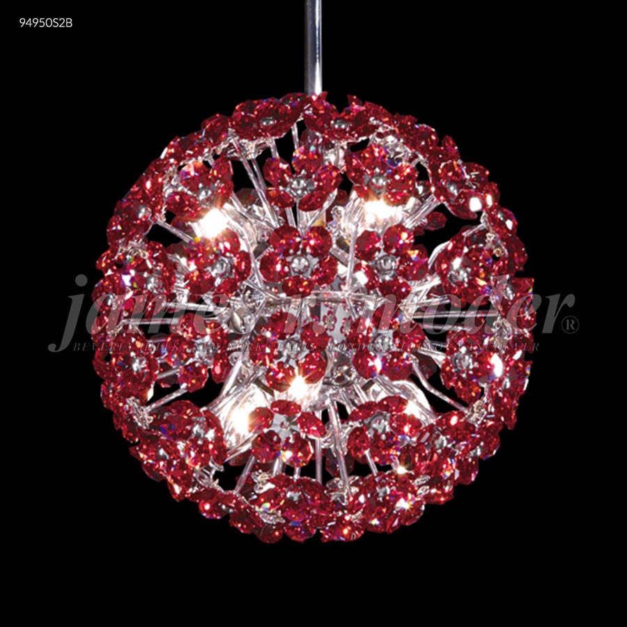 Tekno Mini Round Ball Pendant - IMPERIAL Crystal (Burgundy)