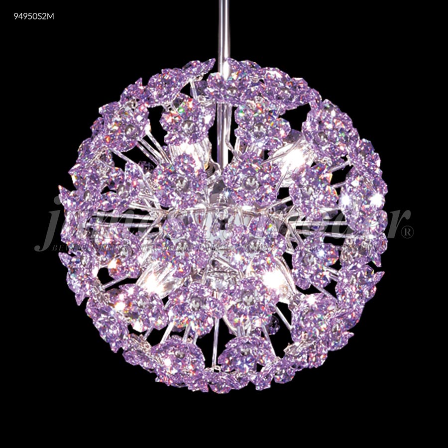 Tekno Mini Round Ball Pendant - Swarovski crystals (Blue Violet)