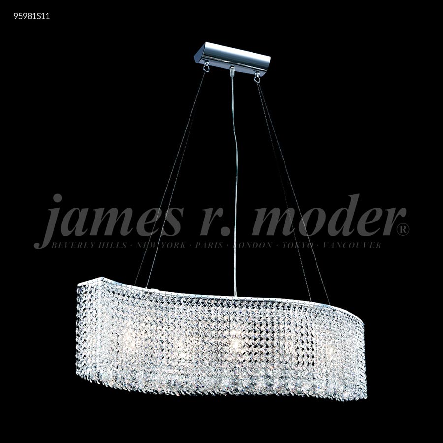 Fashionable Broadway Wave Chandelier - SPECTRA CRYSTAL by Swarovski -Clear