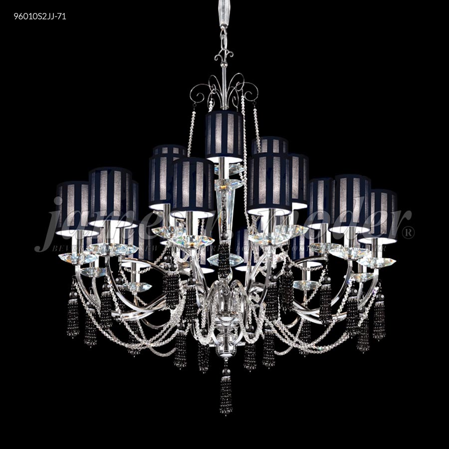 Tassel Collection 21 Arm Chandelier - Swarovski crystals (Bordeaux)
