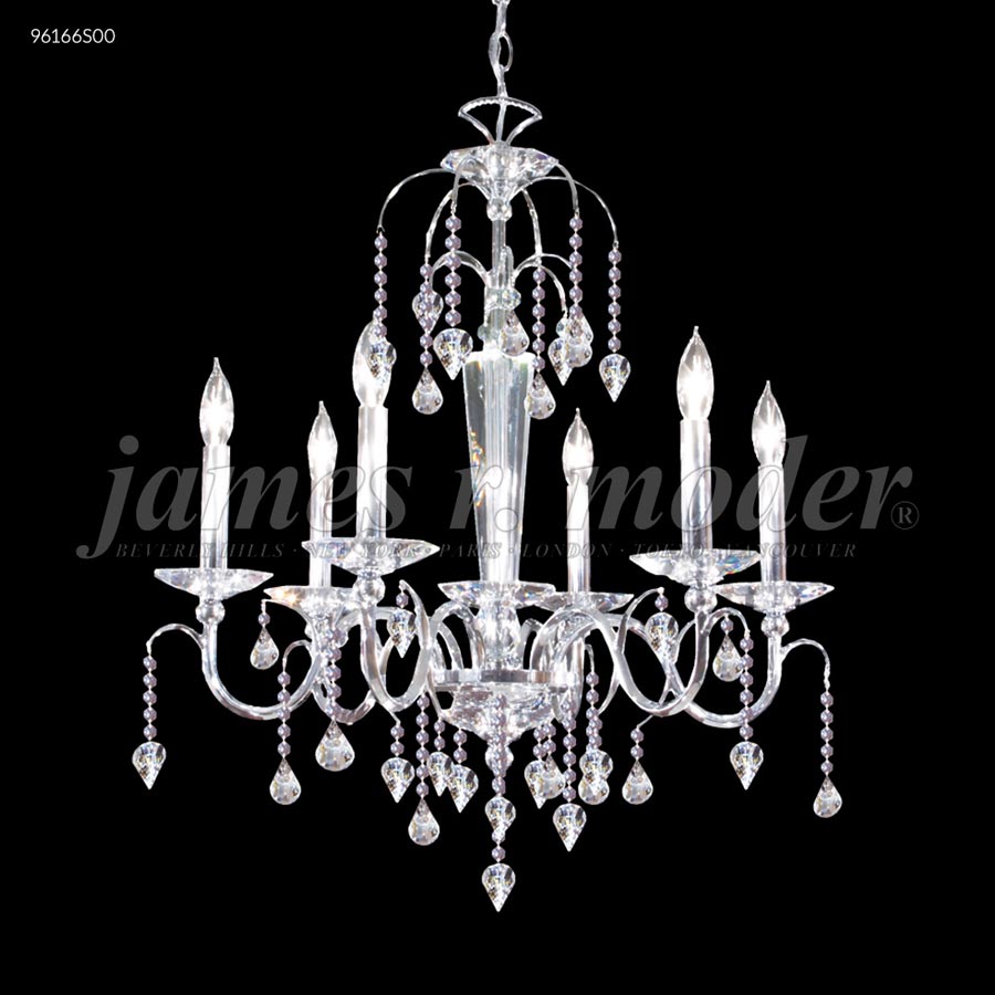 Medallion 6 Arm Chandelier - Swarovski crystals (Clear)
