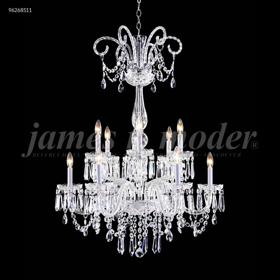 Venetian 12 Arm Chandelier - SPECTRA CRYSTAL by Swarovski -Clear