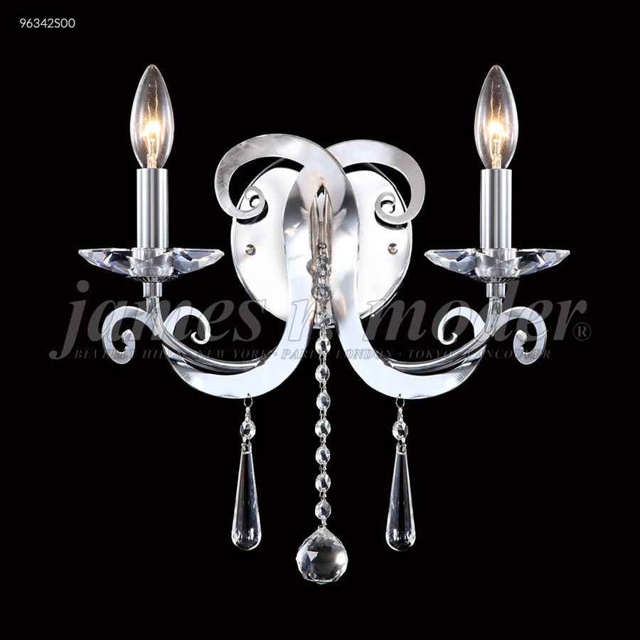 Europa Collection 2 Arm Wall Sconce - Swarovski crystals (Clear)
