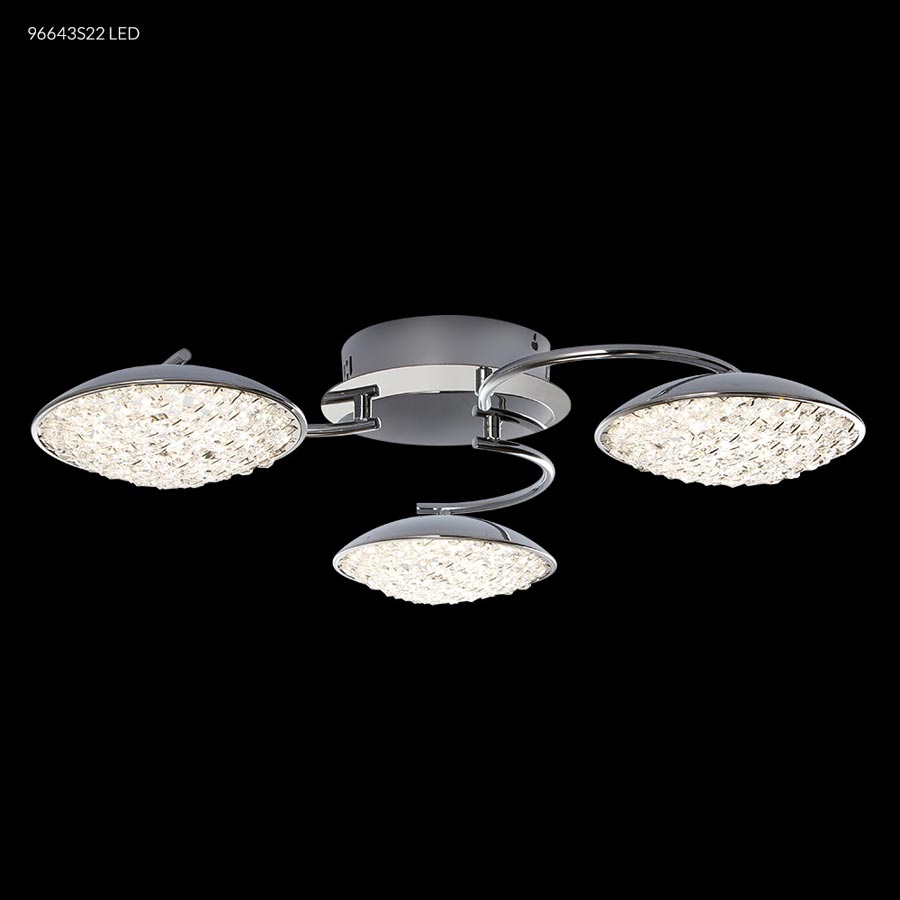 LED Contemporary 1 Light Crystal Chand - IMPERIAL Crystal (Clear)