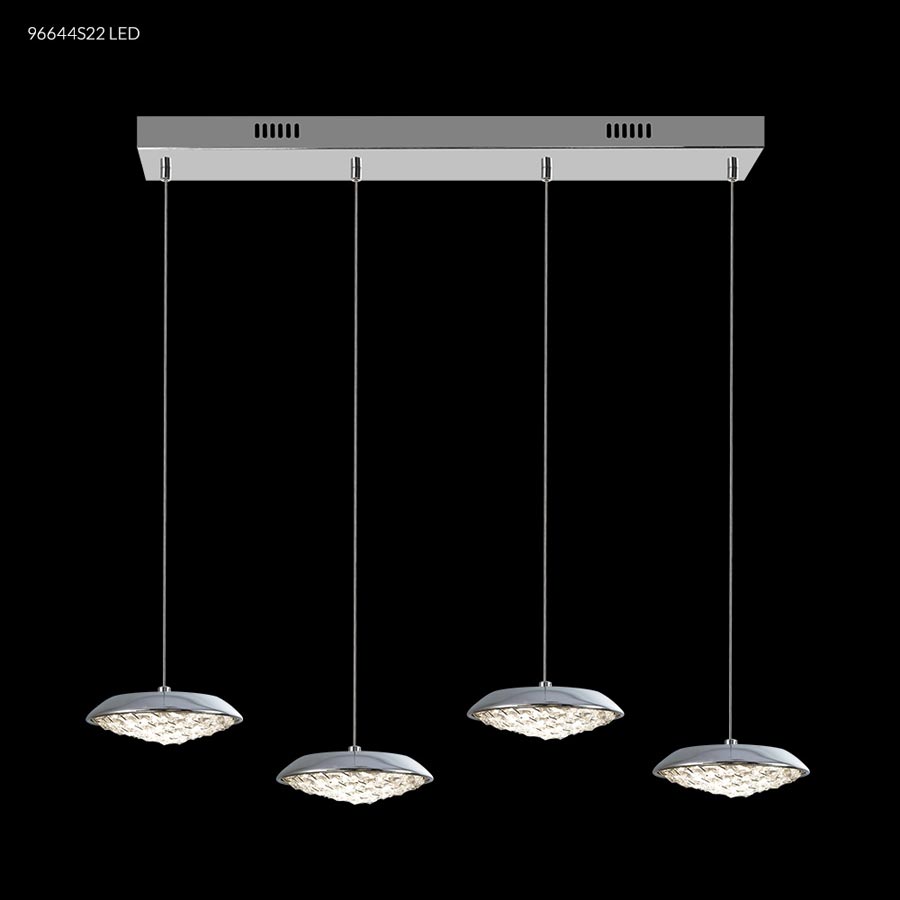 LED Contemporary 1 Light Crystal Chand - IMPERIAL Crystal (Clear)