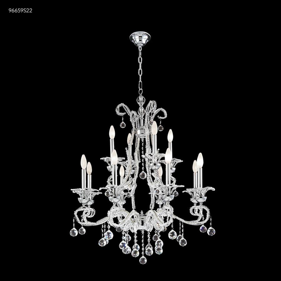 Crystal Bead 8 Arm Chandelier - IMPERIAL Crystal (Clear)