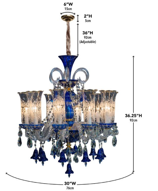 WINTER PALACE 10 LIGHT CHANDLIER