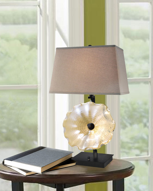 Impasto 28.5"H Hand Blown Art Glass Table Lamp