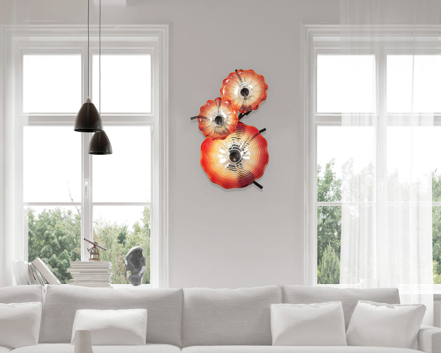 Titan 29"H Art Glass Wall Light Fixture