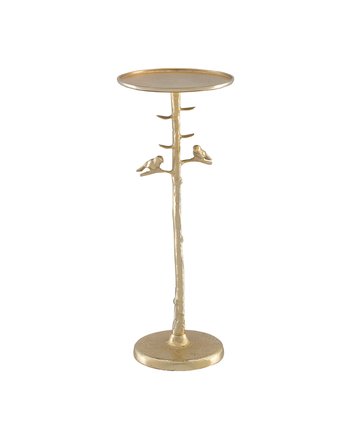 Whimsical Luminous Gold Finish Accent Table