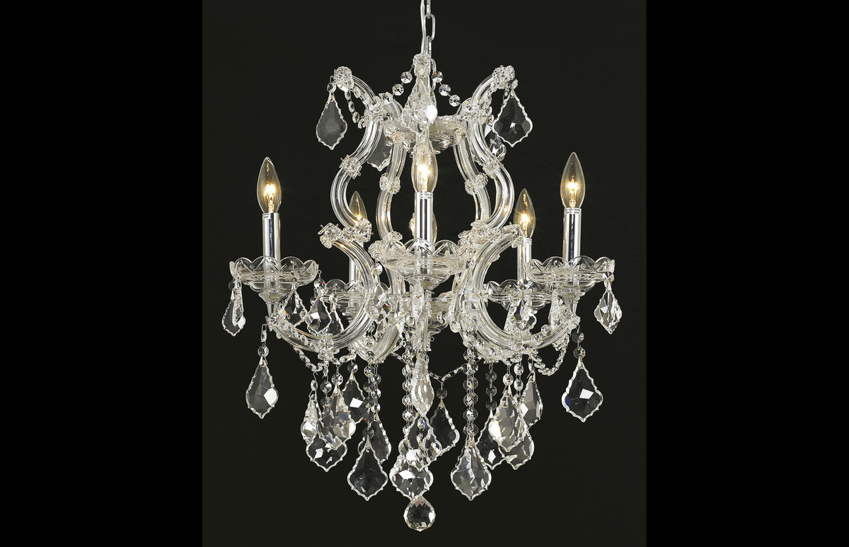20" Maria Theresa Clear Crystal Chrome Finish