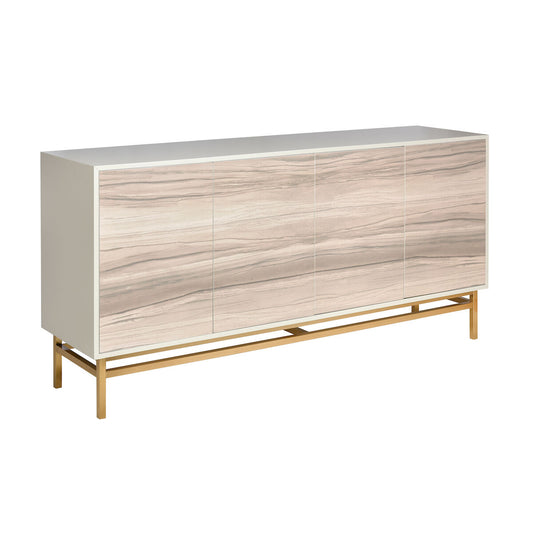 Credenza is a four-door cabinet