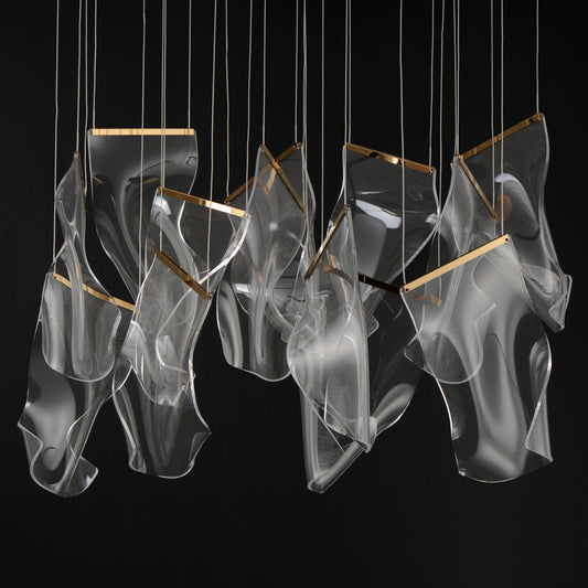 13-LIGHT RECTALINEAR LED PENDANT