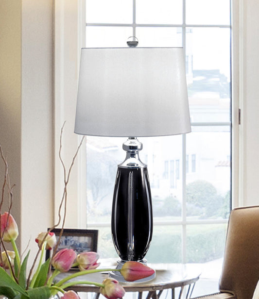 Blackline 29"H 24% Lead Hand Cut Crystal Table Lamp